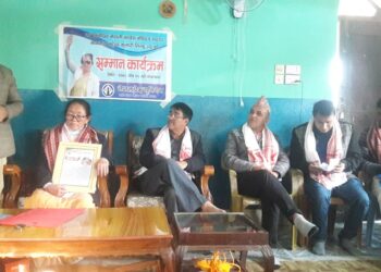 दमकमा नेपाली कांग्रेसकी नवनिर्वाचित केन्द्रीय सदस्य महेन्द्रकुमारी लिम्बूलाई प्रेस यूनियनद्धारा सम्मानित