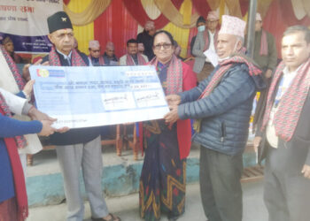 कमला मदन आश्रित स्मृति विद्यालयमा सोमनाथ रेग्मी स्मृति अक्षय कोष स्थापना
