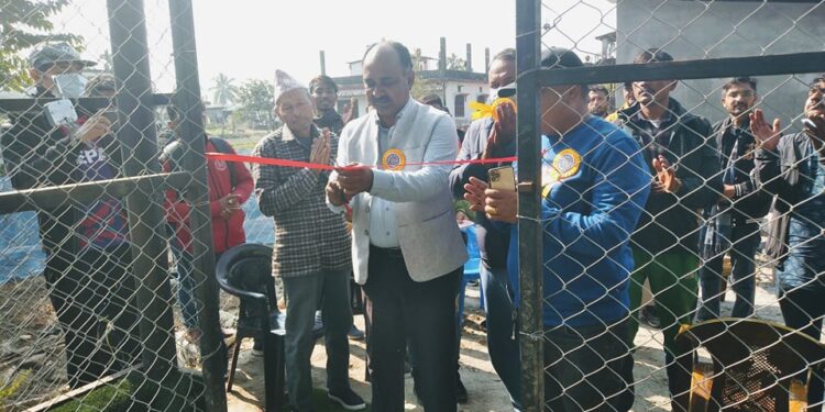 झापाको गौरादहमा फुटसल मैदानको उद्घाटन