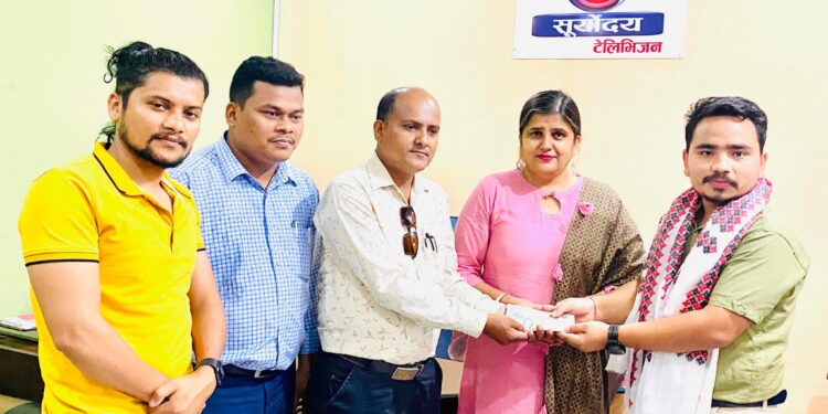 प्रेस चौतारी झापाको पत्रकार उपचार सहयोग कोषमा योञ्जनद्वारा ५०५५ रुपैयाँ सहयोग