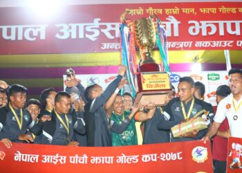 त्रिभुवन आर्मी क्लबले उचाल्यो झापा गोल्डकपको उपाधि