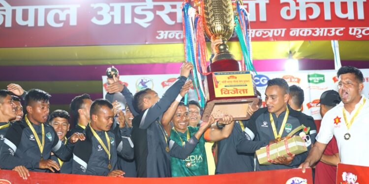 त्रिभुवन आर्मी क्लबले उचाल्यो झापा गोल्डकपको उपाधि