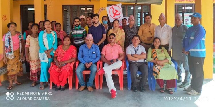 माओबादी केन्द्रले वडा नं. २ बाट स्थानिय तहको निर्बाचनमा वडा अध्यक्षको उम्मेदवार रुद्र बहादुर कार्कीलाई