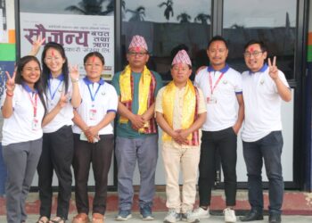 सौजन्यले गर्यो वडा नं २ का नवनिर्वाचित दुईजना जनप्रतिनिधिलाई सम्मान