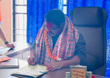 नव निर्वाचित राईद्वारा कमल गाउँपालिकाको अध्यक्षको पदभार ग्रहण