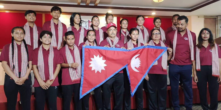 यु-१९ महिला क्रिकेट टिमको बिदाइ