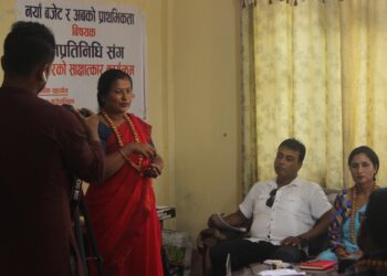 गौरीगन्ज गाउँपालिकामा नयाँ बजेट र अवको प्राथमिकता विषयक जनप्रतिनिधिसँग पत्रकारको साक्षात्कार कार्यक्रम सम्पन्न