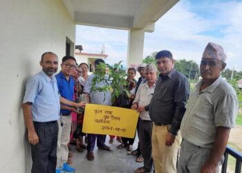 महेन्द्र रत्न मा .वि. मा विभिन्न जातका फूलका बिरुवाहरू रोप्ने कार्य सम्पन्न (फोटो फिचर सहित)