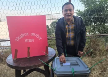 कार्यकारी निर्देशक घिसिङद्वारा मतदान