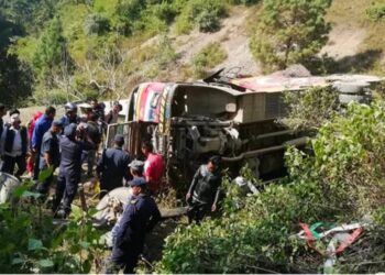 पाल्पामा बस दुर्घटना : छ जनाको मृत्यु