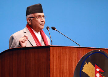 एकताबद्ध भएर राष्ट्र निर्माणमा लागौँ : अध्यक्ष ओली