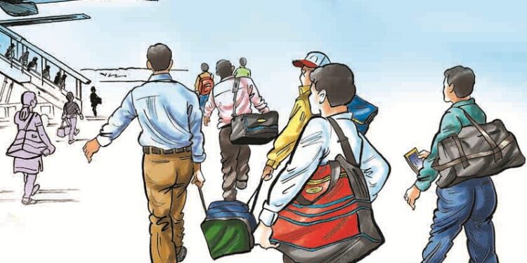 सात महिनामा साढे चार लाख विदेशिए