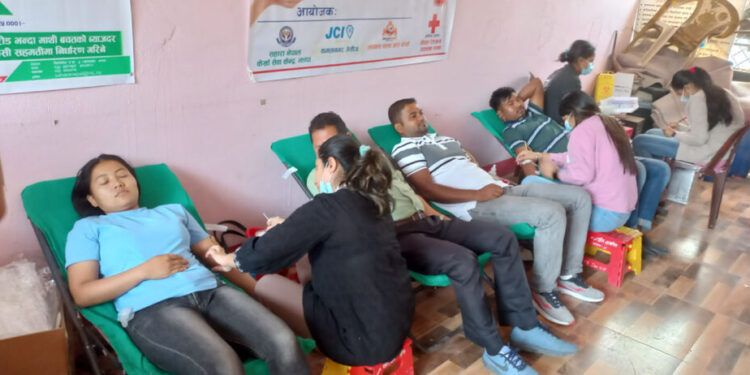 कमलको केर्खामा खुल्ला बृहत् रक्तदान कार्यक्रम सम्पन्न