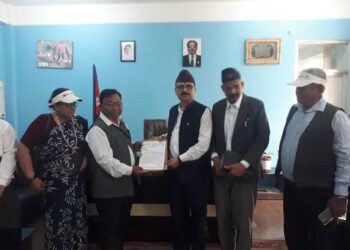 राष्ट्रिय जनमुक्ति पार्टी चितवन जिल्ला समितिले सिडियोलाई बुझाए ज्ञापनपत्र