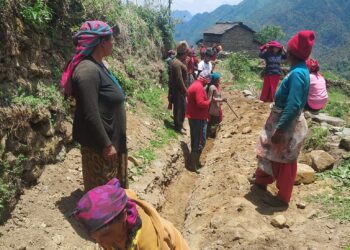 त्रिचालीस दिनमै खानेपानी योजना सम्पन्न