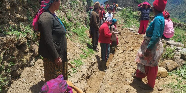 त्रिचालीस दिनमै खानेपानी योजना सम्पन्न