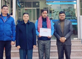 महानगरस्तरीय शिक्षक कविता प्रतियोगितामा भ्याली भ्यु स्कुलका पौडेल प्रथम
