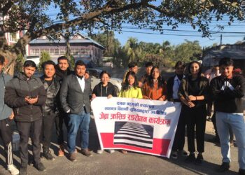 स्ववियु दमक क्याम्पसद्वारा जेब्रा क्रसिङ निर्माण