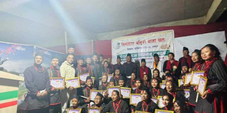 चित्तपोल सिमल्टार बाँसुरी बाजा खलःका ३९ जना प्रशिक्षित