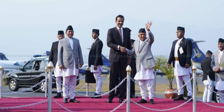 कतारका राजा आज नेपालको २दिने राजकिय भ्रमणमा ।
