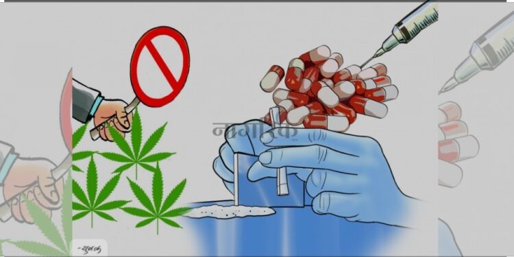 लागू औषध कारोबारिलाई गोलि हानियो ।