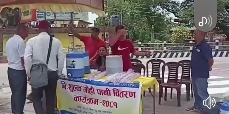 बुटवलमा अत्यधिक गर्मी बढेपछी  खृस्टियन युथक्लव रुपन्देहिले मोहिपानी बितरण गरेको छ ।