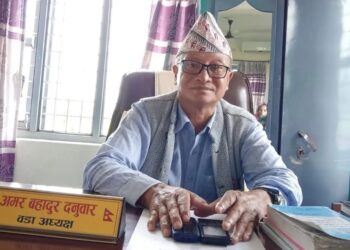 भुमिहिनजनताका लागि जग्गा उपलब्ध गराउने उद्देश्यका साथ उदयपुर जिल्लाको त्रियुगा नपा ७ मा नापी कार्य तीव्र ।