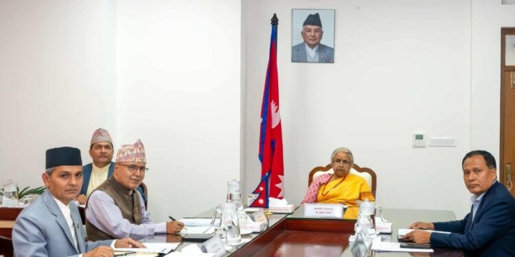 अन्तरिम सरकारका मन्त्रीपरिषद बैठकले  १९ निर्णयहरु सार्वजनिक गर्यो ।