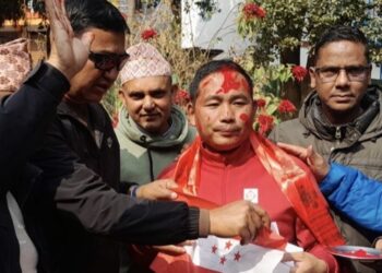 जसपा नेता राम लिम्बु नेपाली कॅाग्रेस प्रवेश गरेका छन ।