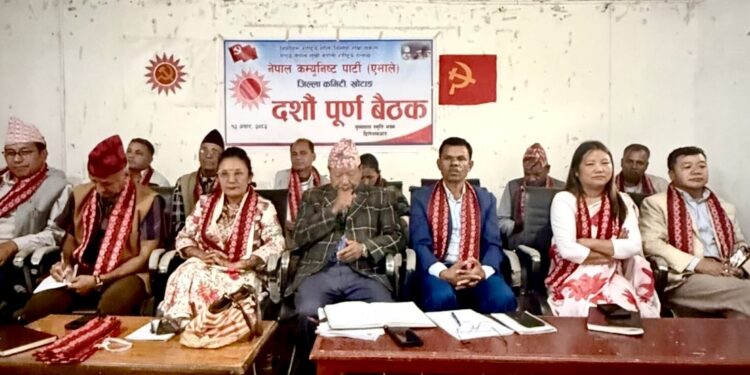 दशॅौ खोटॅाग एमाले पुर्ण बैठक सम्पन्न,प्रभावकारी मिशन जागरण अभियान सॅचालन गर्ने ।